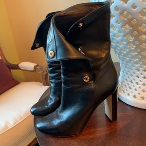 Jimmy choo leather heeled boots